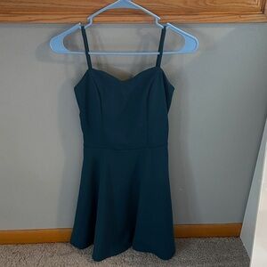 Honey and Rosie Dark Teal Mini Dress